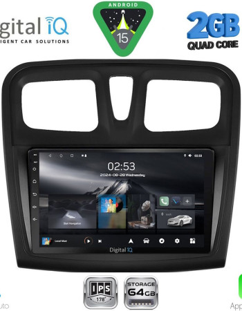 DIGITAL IQ RSD 1108SQ_CPA (9inc) MULTIMEDIA TABLET for DACIA LOGAN – SANDERO mod. 2012-2019