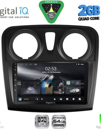 DIGITAL IQ RSD 1108_CPA (9inc) MULTIMEDIA TABLET for DACIA LOGAN – SANDERO mod. 2012-2019