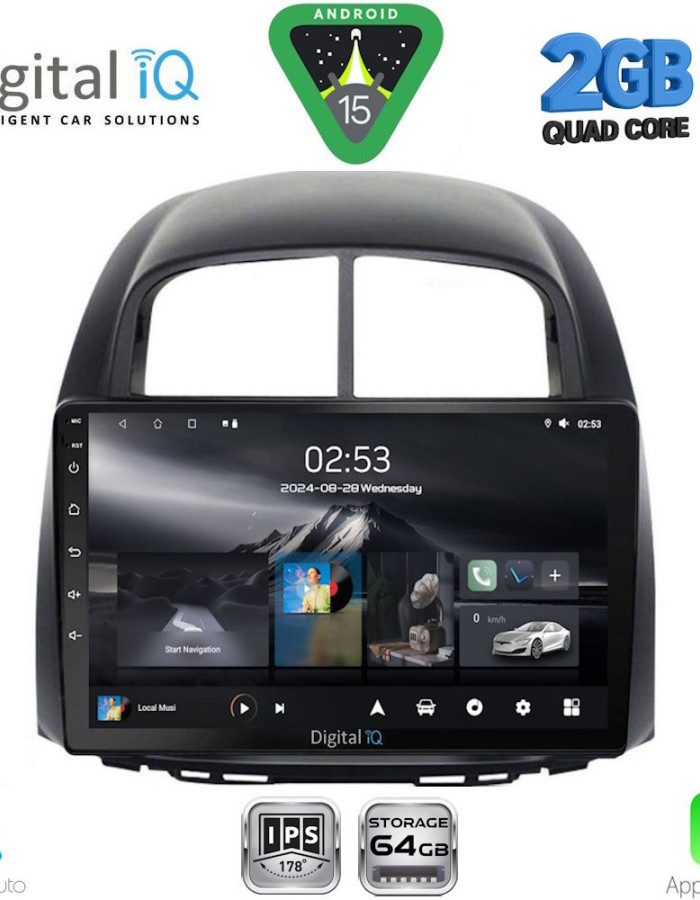 DIGITAL IQ RSD 1124_CPA (10inc) MULTIMEDIA TABLET for DAIHATSU SIRION mod. 2006-2012