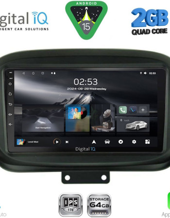 DIGITAL IQ RSD 1134_CPA (9inc) MULTIMEDIA TABLET for FIAT 500Χ mod. 2014-2024