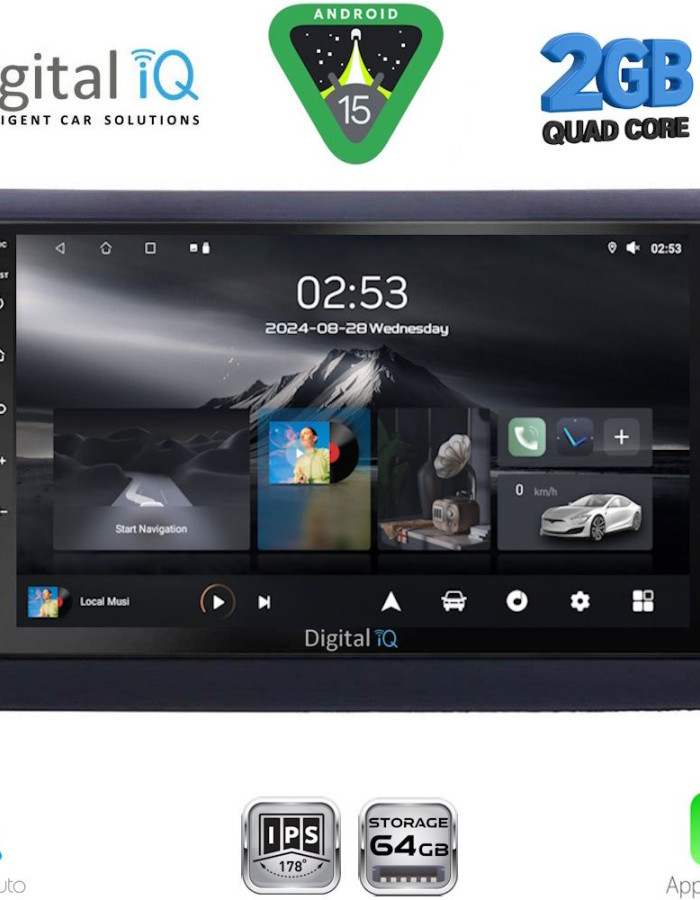 DIGITAL IQ RSD 1145_CPA (9inc) MULTIMEDIA TABLET for FIAT STILO mod. 2001-2007