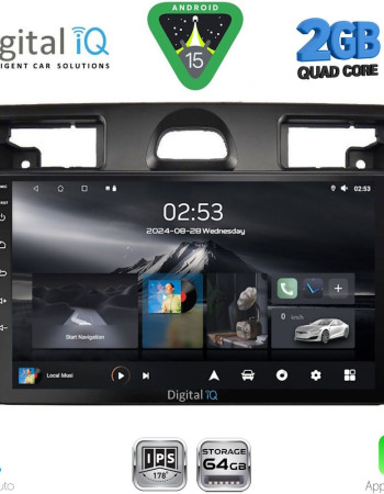 DIGITAL IQ RSD 1153SL_CPA (9inc) MULTIMEDIA TABLET for FORD FIESTA mod. 2005-2008 (SILVER)