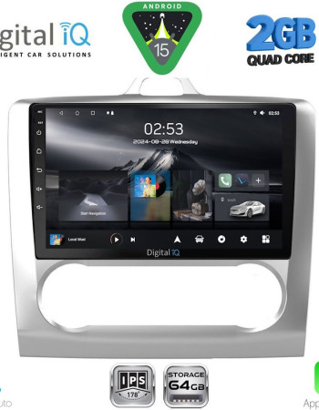 DIGITAL IQ RSD 1156SL_CPA CLIMA (9inc) MULTIMEDIA TABLET for FORD FOCUS mod. 2005-2012 (SILVER)