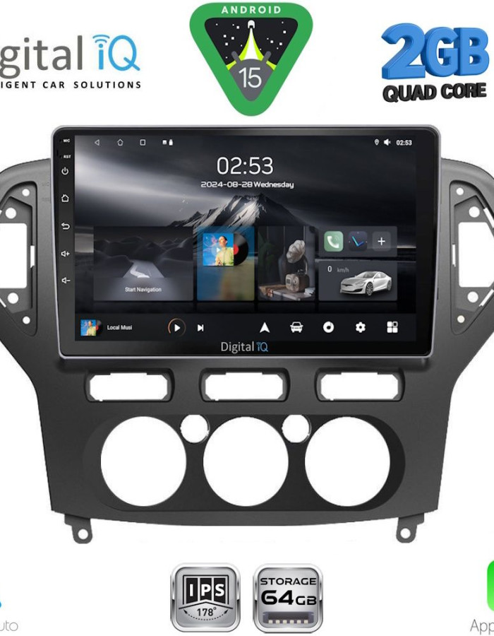 DIGITAL IQ RSD 1162_CPA A/C (10inc) MULTIMEDIA TABLET for FORD MONDEO mod. 2007-2011