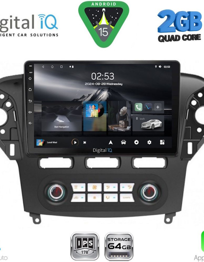 DIGITAL IQ RSD 1163_CPA CLIMA (10inc) MULTIMEDIA TABLET for FORD MONDEO mod. 2011-2013