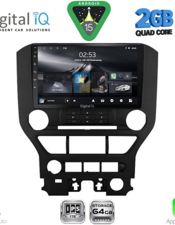 DIGITAL IQ RSD 1166_CPA 3BUT (9inc) MULTIMEDIA TABLET for FORD MUSTANG mod. 2015-2020