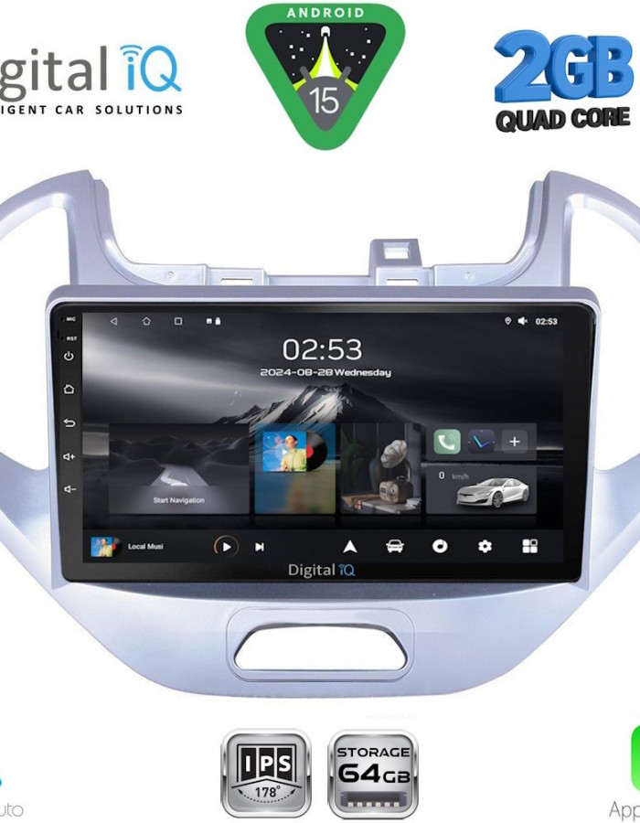 DIGITAL IQ RSD 1167LO_CPA (9inc) MULTIMEDIA TABLET for FORD KA mod. 2017-2024