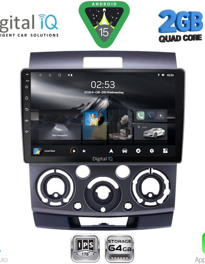 DIGITAL IQ RSD 1170_CPA (9inc) MULTIMEDIA TABLET for FORD RANGER | MAZDA BT50 mod. 2006-2011