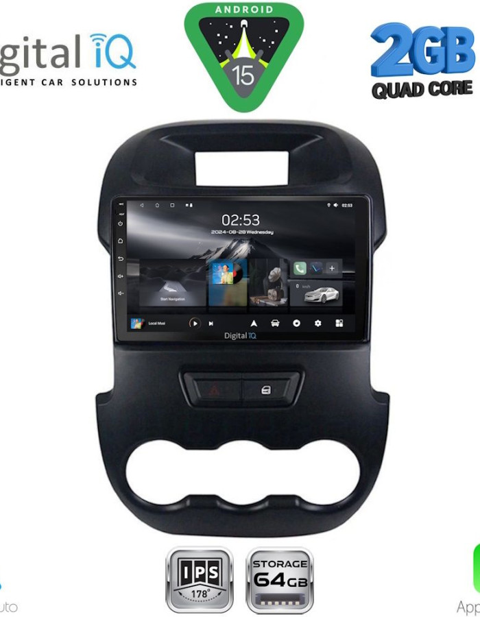 DIGITAL IQ RSD 1171_CPA (9inc) MULTIMEDIA TABLET for FORD RANGER mod. 2011-2015