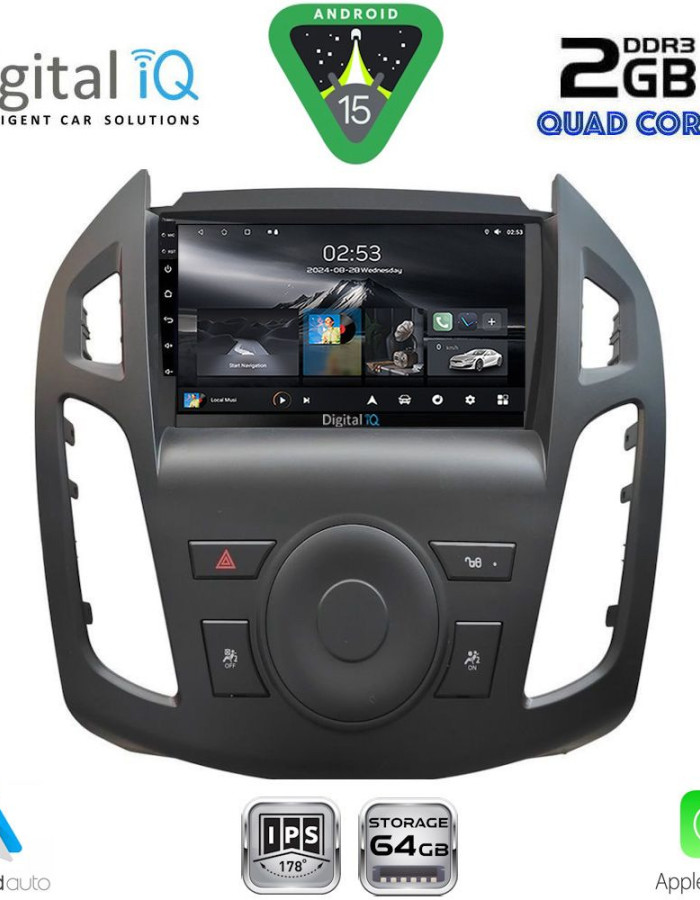 DIGITAL IQ RSD 1176_CPA (9inc)  MULTIMEDIA TABLET for FORD TRANSIT CONNECT mod. 2013-2018