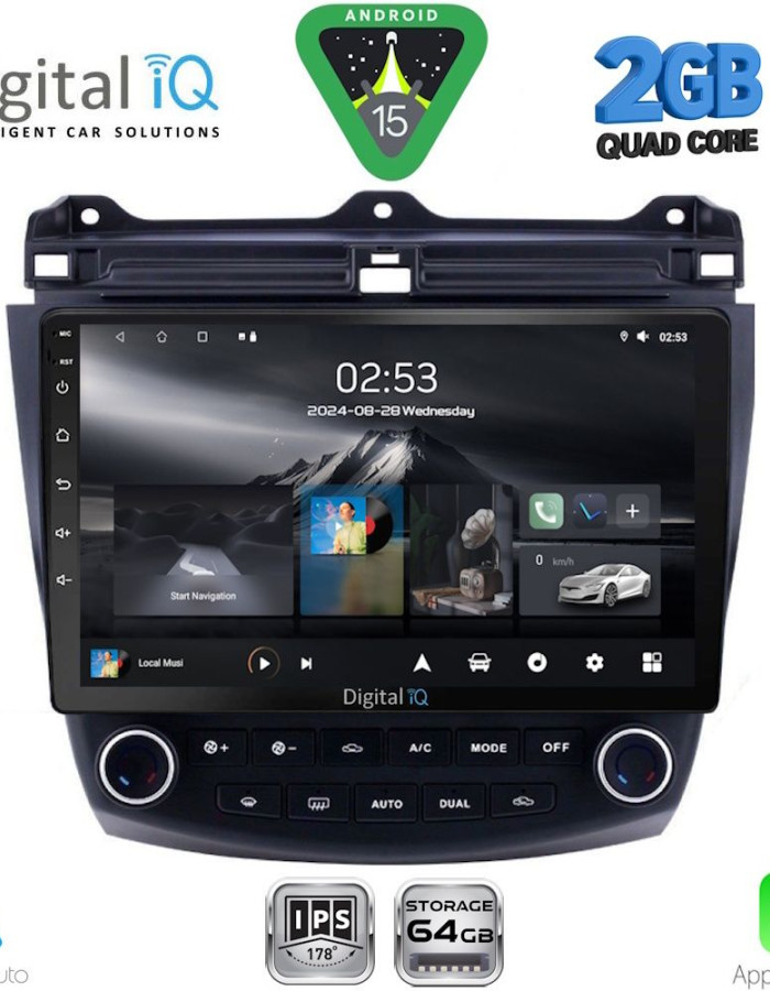 DIGITAL IQ RSD 1182_CPA (10inc) MULTIMEDIA TABLET for HONDA ACCORD mod. 2003-2007