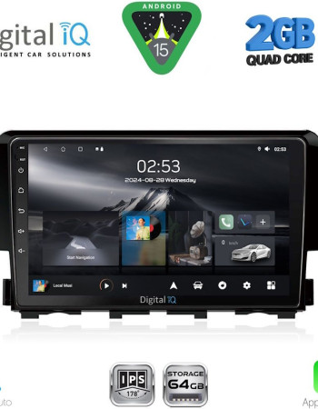 DIGITAL IQ RSD 1191_CPA (9inc) MULTIMEDIA TABLET for HONDA CIVIC mod. 2016-2021
