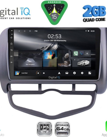 DIGITAL IQ RSD 1210_CPA CLIMA (9inc) MULTIMEDIA TABLET for HONDA JAZZ mod. 2002-2008