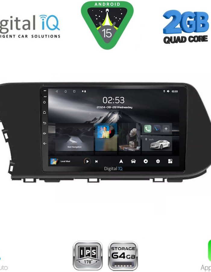 DIGITAL IQ RSD 1220_CPA  (10inc) MULTIMEDIA TABLET for HYUNDAI i20 - BAYON mod. 2020-2026