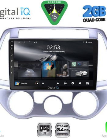 DIGITAL IQ RSD 1227_CPA A/C (9inc) MULTIMEDIA TABLET for HYUNDAI i20 mod. 2008-2012