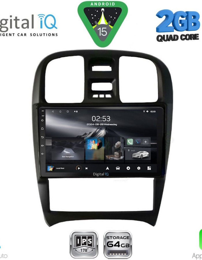 DIGITAL IQ RSD 1247_CPA (9inc) MULTIMEDIA TABLET for HYUNDAI SONATA mod. 2000-2006