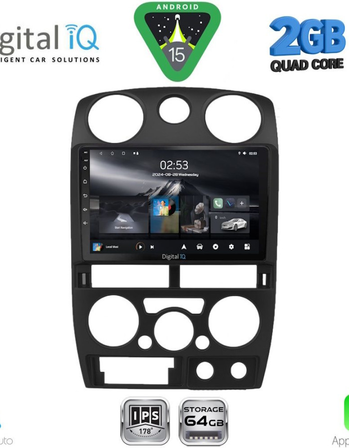 DIGITAL IQ RSD 1254BL_CPA (9inc) MULTIMEDIA TABLET for ISUZU D-MAX mod. 2008-2012 (BLACK)