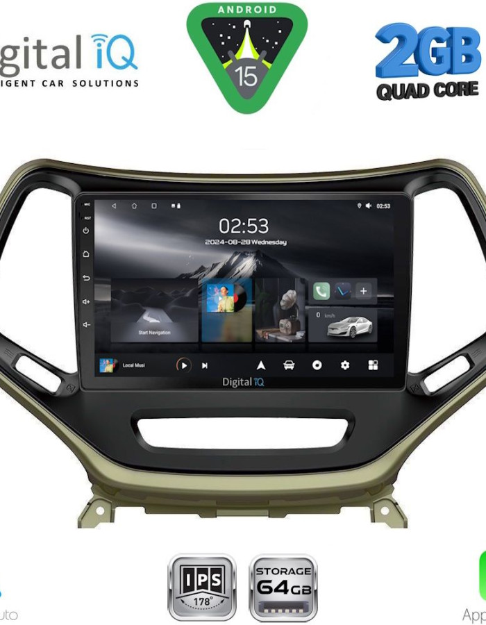 DIGITAL IQ RSD 1273_CPA (10inc) MULTIMEDIA TABLET for JEEP  CHEROKEE mod. 2014-2026