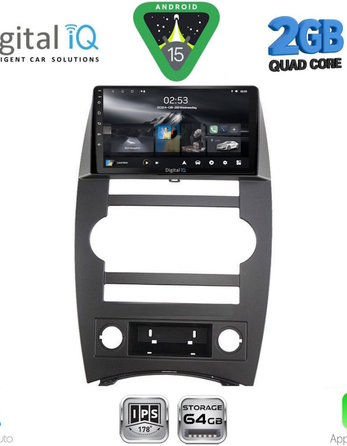 DIGITAL IQ RSD 1274_CPA (9inc) MULTIMEDIA TABLET for JEEP COMMANDER mod. 2007-2009