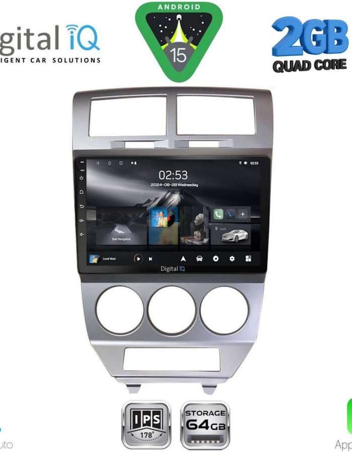 DIGITAL IQ RSD 1275_CPA (10inc) MULTIMEDIA TABLET for DODGE CALIBER mod. 2006-2012