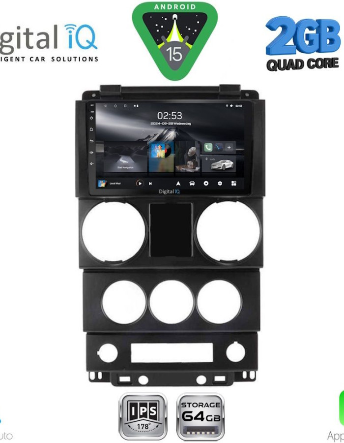 DIGITAL IQ RSD 1292_CPA (9inc) MULTIMEDIA TABLET for JEEP WRANGLER  mod. 2006-2011