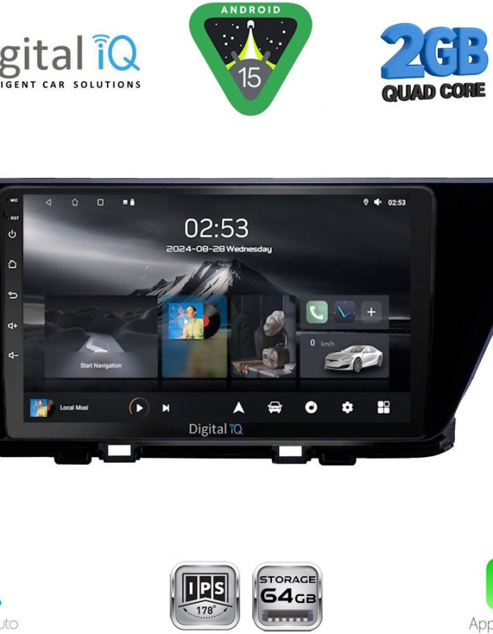 DIGITAL IQ RSD 1305_CPA (9inc) MULTIMEDIA TABLET for KIA NIRO mod. 2017-2021