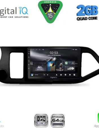 DIGITAL IQ RSD 1308_CPA (9inc) MULTIMEDIA TABLET for KIA PICANTO mod. 2011-2017