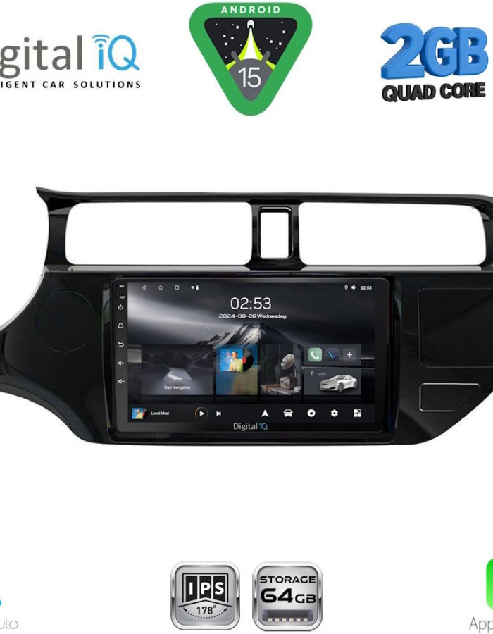 DIGITAL IQ RSD 1314_CPA (9inc) MULTIMEDIA TABLET for KIA RIO mod. 2012-2015