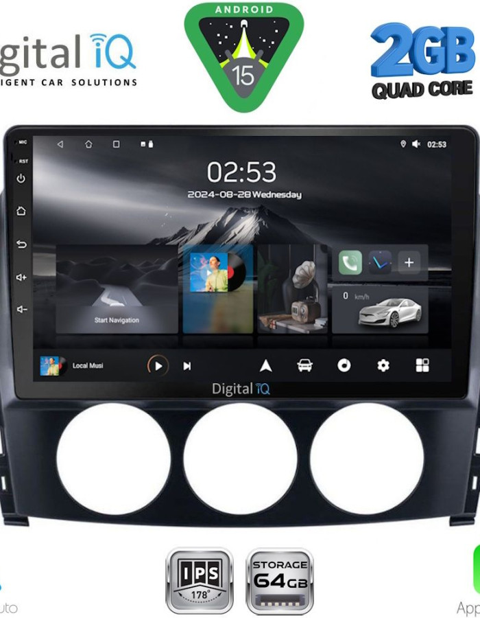 DIGITAL IQ RSD 1392_CPA (9inc) MULTIMEDIA TABLET for MAZDA MX5 mod. 2005-2015