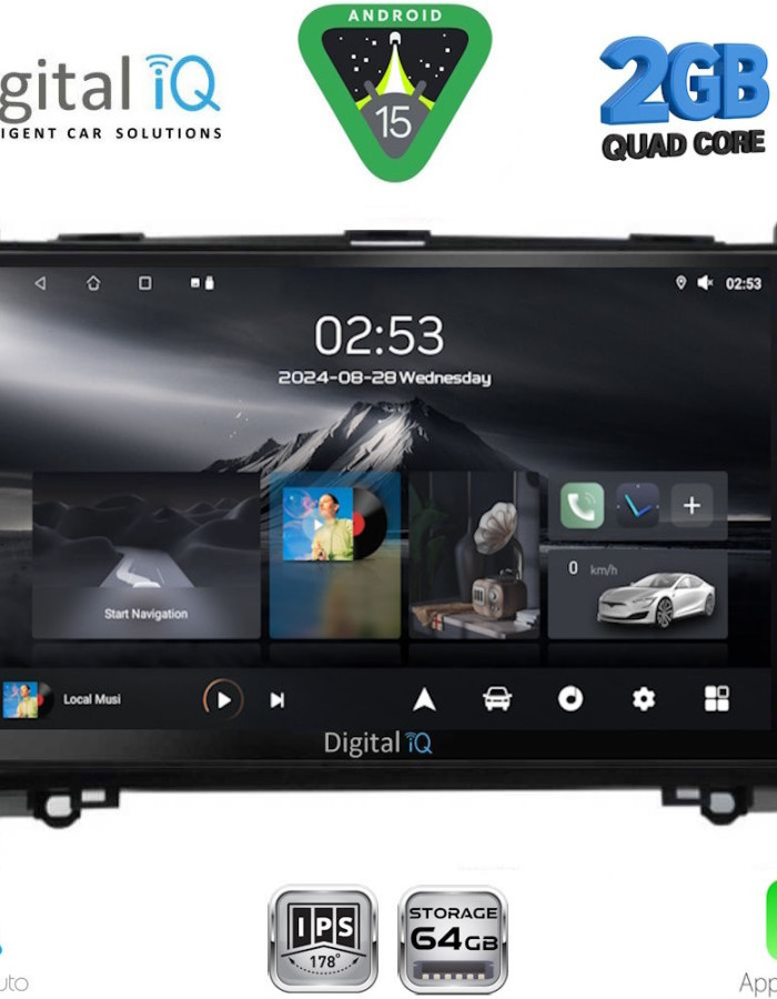 DIGITAL IQ RSD 1400_CPA (9inc) MULTIMEDIA TABLET for MERCEDES A – B mod. 2004-2012 - SPRINTER – VITO mod. 2007-2019