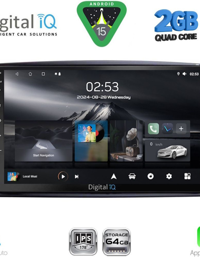 DIGITAL IQ RSD 1401_CPA (9inc) MULTIMEDIA TABLET for MERCEDES CLK (W209) mod. 2000-2004