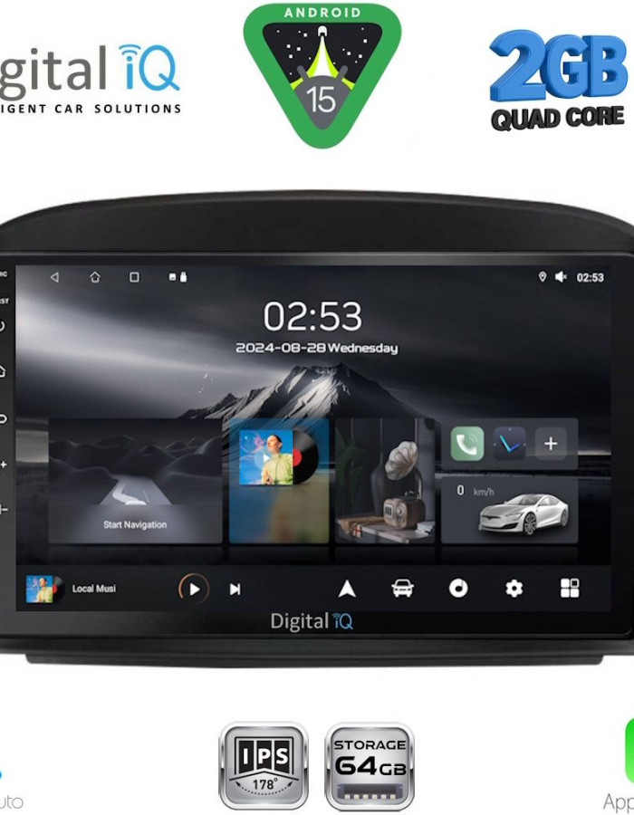 DIGITAL IQ RSD 1427_CPA (9inc) MULTIMEDIA TABLET for MERCEDES SL (R230) FACELIFT mod. 2006-2012