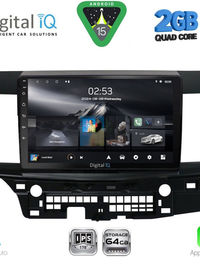 DIGITAL IQ RSD 1434_CPA (10inc) MULTIMEDIA TABLET for MITSUBISHI LANCER mod. 2008-2017