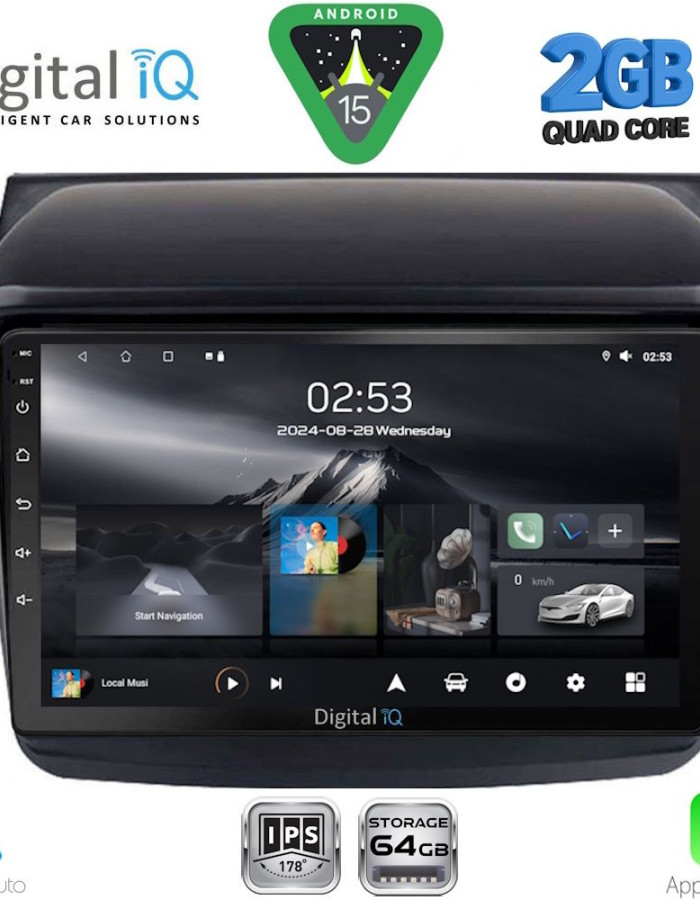 DIGITAL IQ RSD 1436_CPA (9inc) MULTIMEDIA TABLET for MITSUBISHI L200 mod. 2006-2015