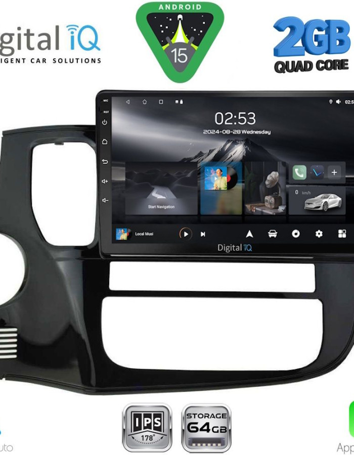 DIGITAL IQ RSD 1443_CPA (10inc) MULTIMEDIA TABLET for MITSUBISHI OUTLANDER mod. 2013-2020