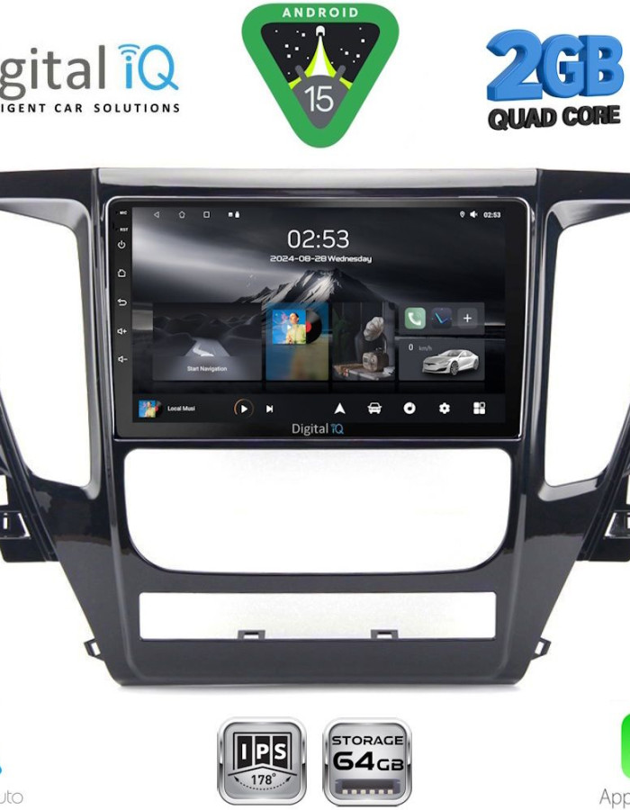 DIGITAL IQ RSD 1447A_CPA (9inc) MULTIMEDIA TABLET for MITSUBISHI PAJERO mod. 2013-2020
