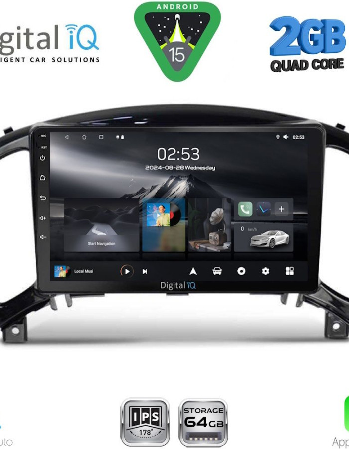 DIGITAL IQ RSD 1452_CPA (9inc) MULTIMEDIA TABLET for NISSAN JUKE mod. 2009-2020