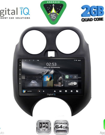 DIGITAL IQ RSD 1459_CPA (9inc) MULTIMEDIA TABLET for NISSAN MICRA mod. 2010-2014