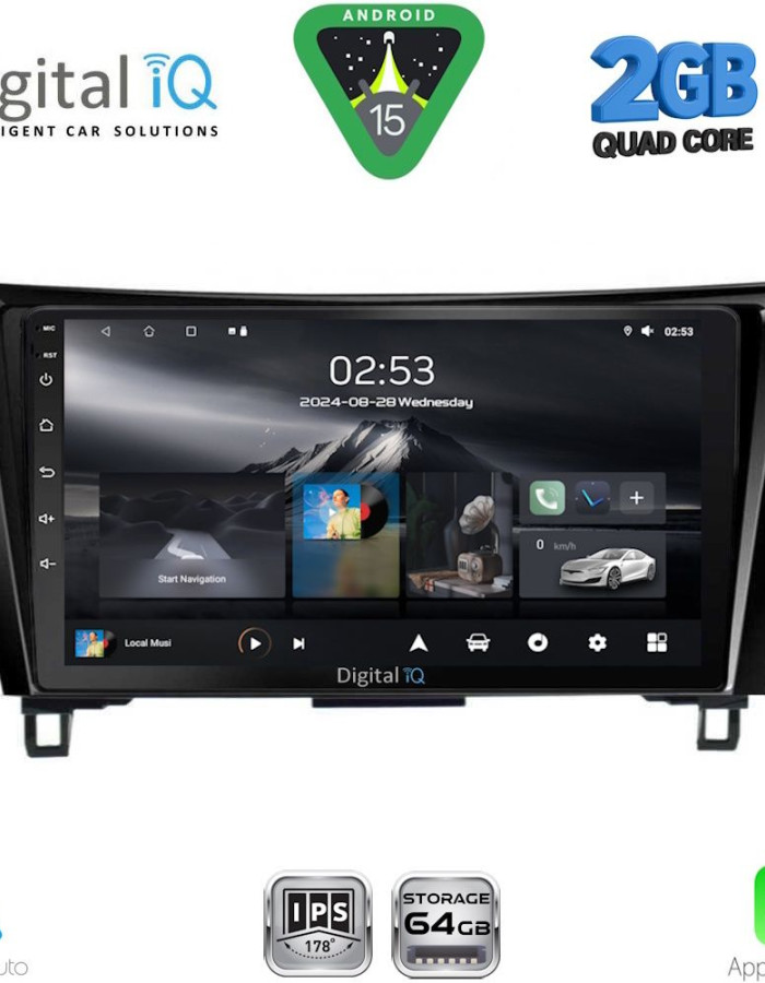 DIGITAL IQ RSD 1468_CPA (10inc) MULTIMEDIA TABLET for NISSAN QASHQAI - XTRAIL mod. 2014-2021