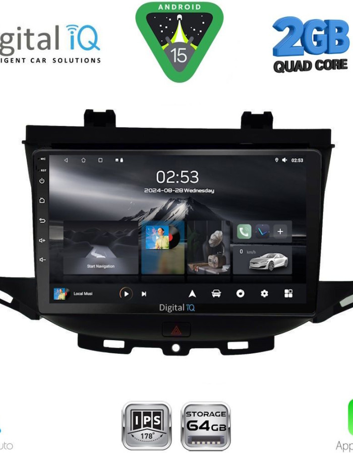 DIGITAL IQ RSD 1483_CPA (9inc) MULTIMEDIA TABLET for OPEL ASTRA K mod. 2015-2022