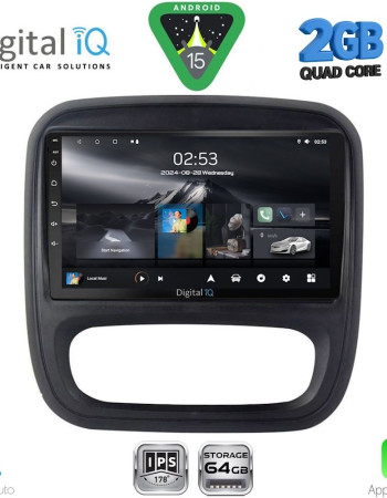 DIGITAL IQ RSD 1499_CPA (9inc) MULTIMEDIA TABLET for OPEL VIVARO – RENAULT TRAFIC – FIAT TALENDO – NISSAN NV 300 mod. 2014-2019
