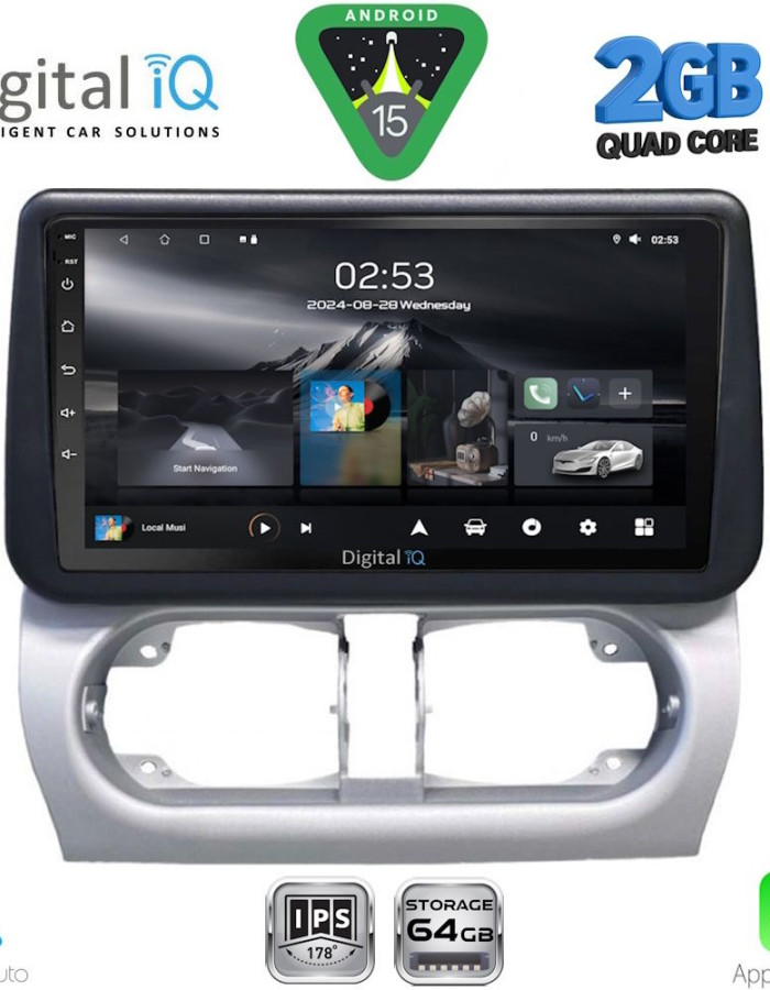 DIGITAL IQ RSD 1500_CPA (9inc) MULTIMEDIA TABLET for OPEL CORSA C mod 2000-2006 - TIGRA mod. 2004-2009