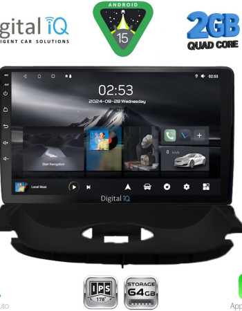 DIGITAL IQ RSD 1505_CPA (9inc) MULTIMEDIA TABLET for PEUGEOT 206 mod. 1998-2006