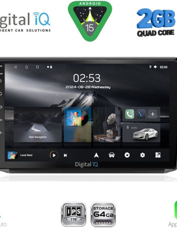 DIGITAL IQ RSD 1508_CPA (10inc) MULTIMEDIA TABLET for PEUGEOT 208-2008 mod. 2012-2021