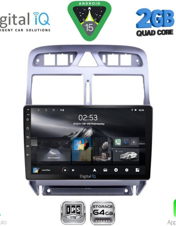 DIGITAL IQ RSD 1512_CPA (9inc) MULTIMEDIA TABLET for PEUGEOT 307 mod. 2001-2008