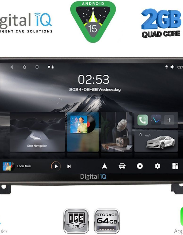 DIGITAL IQ RSD 1517_CPA (9inc) MULTIMEDIA TABLET for PEUGEOT 407 mod. 2004-2011