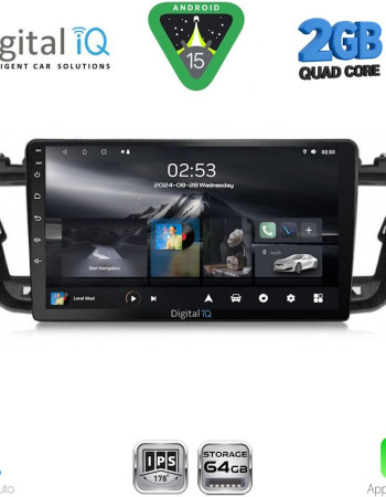 DIGITAL IQ RSD 1518_CPA (9inc) MULTIMEDIA TABLET for PEUGEOT 508 mod. 2010-2016