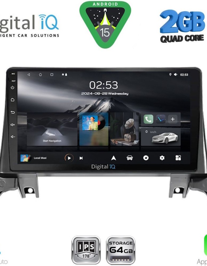DIGITAL IQ RSD 1519_CPA (9inc) MULTIMEDIA TABLET for PEUGEOT 3008 - 5008 mod. 2016-2024