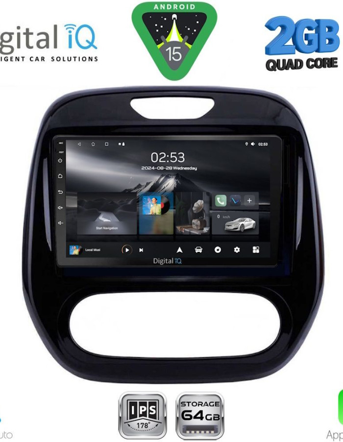 DIGITAL IQ RSD 1542_CPA (9inc) MULTIMEDIA TABLET for RENAULT CAPTUR mod. 2013-2019