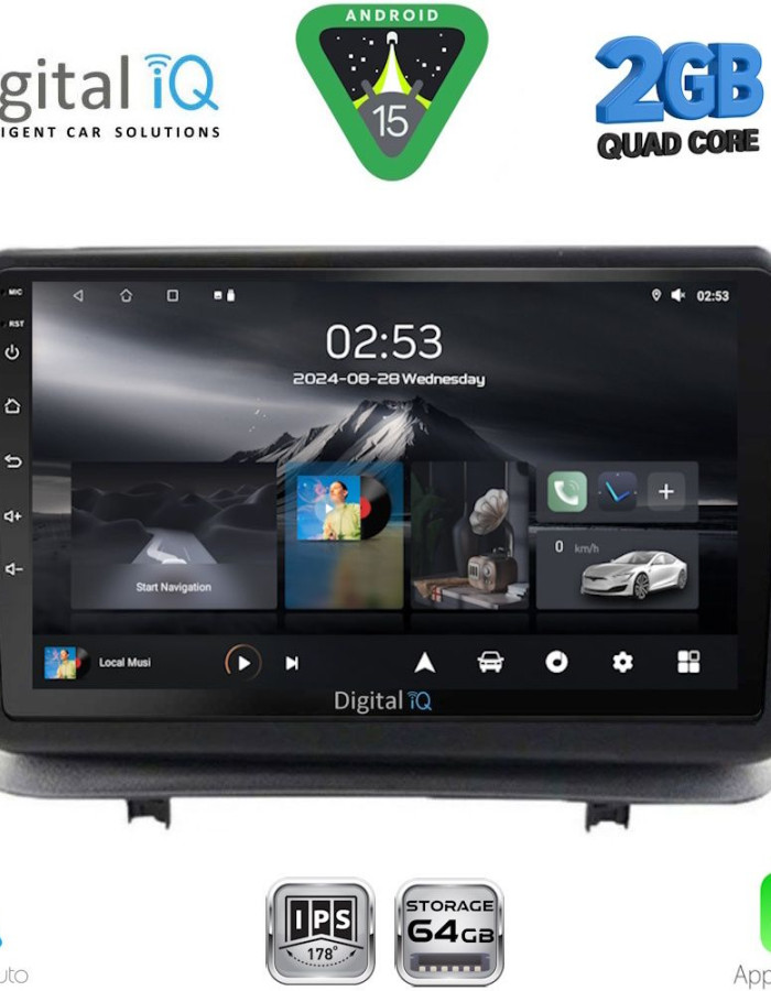 DIGITAL IQ RSD 1543_CPA (9inc) MULTIMEDIA TABLET for RENAULT CLIO mod. 2005-2011